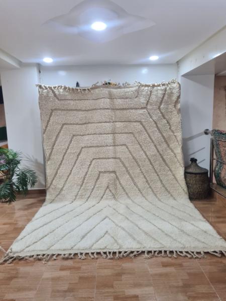 White Laim Marokkaans handgemaakt tapijt